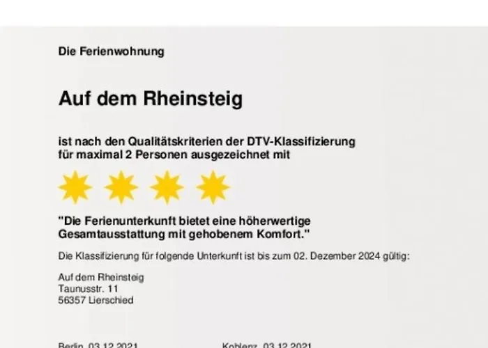 Auf Dem Rheinsteig Apartamento *